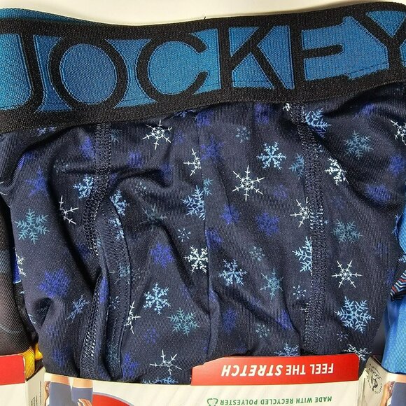 3-Pack Jockey Microfiber Stretch Christmas Boxer Briefs Men's Size 2XL (44-46) - Picture 3 of 7
